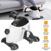 Stationary Under Desk Bike Pedal Exerciser Arm Leg Exerciser with LCD Screen Mini Exercise Cycle Bike