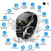 Wireless Smart Watch Fitness Tracker IP68 Waterproof Sport Bracelet w/ Heart Rate Blood Pressure Blood Oxygen Monitor Pedometer Sleep Monitor For Men