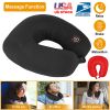Travel Neck Pillow U Shaped Massage Microbead Neck Pillow Fatigue Relief For Car Office  Airplanes