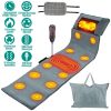 Full Body Electric Massage Mat with Heat Vibration Massage Pad Cushion Back Massage Mattress Chair Pad with Neck Massage Pillow with 10 Vibration Moto