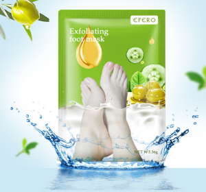 Exfoliating Foot Mask Foot SPA Pedicure Socks Removing Dead Skin Whitening Heels Feet Peeling Anti Cracked Foot Skin Care (Option: Green 5pcs)