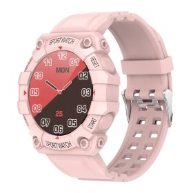 1.3in Wireless Fitness Tracker IP67 Waterproof Smart Watch Sport Bracelet w/Heart Rate Blood Pressure Sleep Monitor For Android IOS (Option: pink)