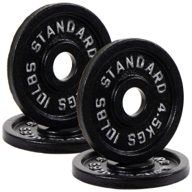 Only Supports Self Pickup  2 Olympic Cast Iron Weight Plates For Strength Training And Weightlifting, Multiple Sizes (Option: 10LB Set of4)