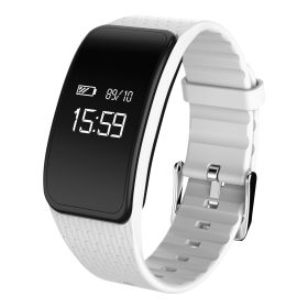Fitness Tracker IP67 Waterproof Activity Tracker Smart Watch Band Pedometer W/Heart Rate Blood Pressure Sleep Monitor for Kids Women and Men (Option: white)