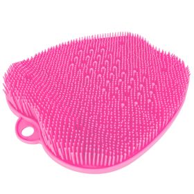 Shower Foot Scrubber Foot Massager Exfoliation Cleaner Mat Improve Foot Circulation Scrubber Foot Pain Relief Mat w/ Anti-slip Suction Cups (Option: pink)