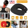 Travel Neck Pillow U Shaped Massage Microbead Neck Pillow Fatigue Relief For Car Office  Airplanes