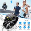 Wireless Smart Watch Fitness Tracker IP68 Waterproof Sport Bracelet w/ Heart Rate Blood Pressure Blood Oxygen Monitor Pedometer Sleep Monitor For Men