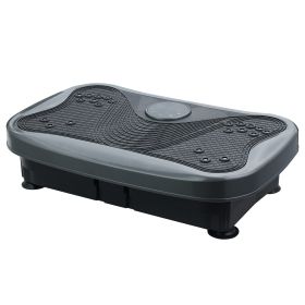 Vibration Plate Fitness Platform with handle Whole Body Exercise Machine with 120 Speed Levels, Lymphatic Drainage, Fat Burning, and Weight Loss (Main Color: Grey, Main Material: Rubber)