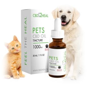 CBD Oil Tincture for Dogs (CBD2HEAL) (Flavours: Bacon, Dosages: 1000mg)
