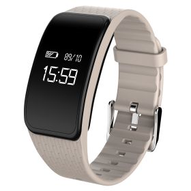 Fitness Tracker IP67 Waterproof Activity Tracker Smart Watch Band Pedometer W/Heart Rate Blood Pressure Sleep Monitor for Kids Women and Men (Option: Coffee)