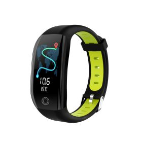 Color Screen F21 Smart Bracelet Monitor Sleep (Option: Black And Green)